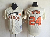 Houston Astros #24 Jimmy Wynn Cream Mitchell And Ness 1971 Throwback Stitched Baseball Jersey,baseball caps,new era cap wholesale,wholesale hats